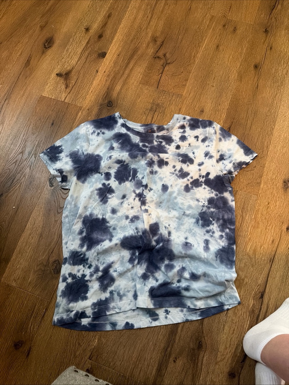 Womens Tie-Dye Short Sleeve Tee - Blue